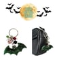 Resin Bat Shaped Bag Charm - Green