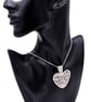 Heart shaped wire wrapped pendant - Image 1