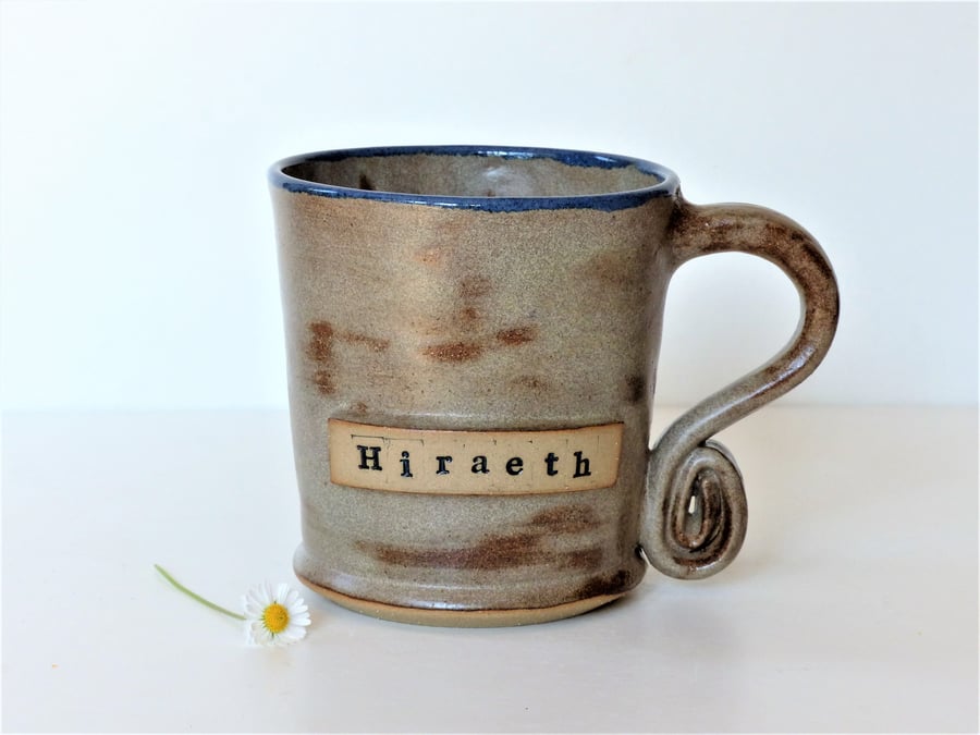 Hireath - A mug to remind you of Home Wales.  Handmade Ceramics Pottery 