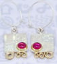 Aqua Chalcedony contemporary handmade earrings. choice of stones. Matching S. - Image 8