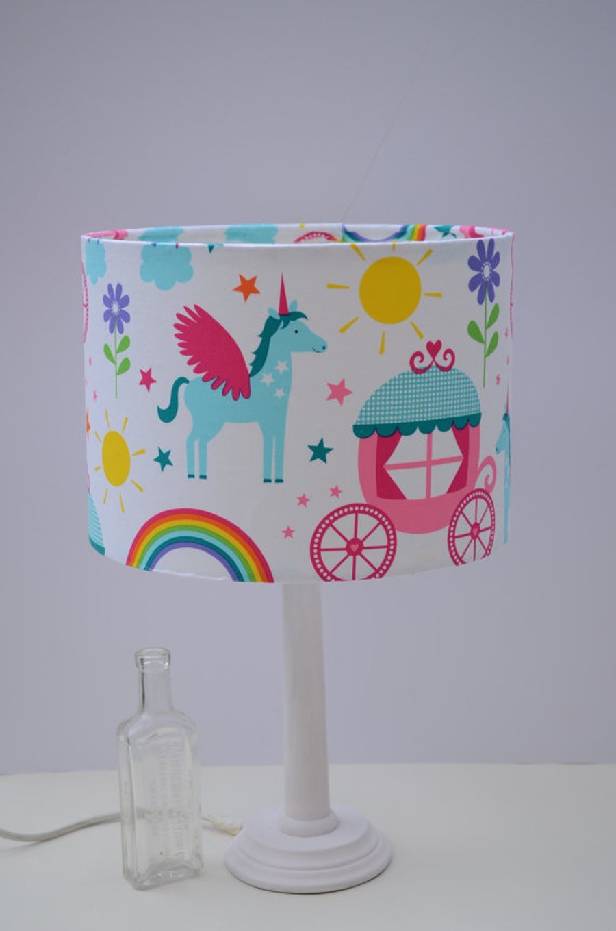 Rainbows and Unicorns Girls Lamp Shade 30cm