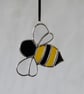 Stained Glass Yellow & Black Bumble Bee Suncatcher - Image 4