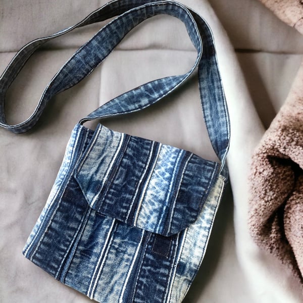 *A Blue Denim Crossbody