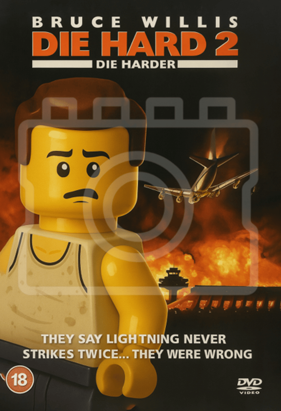 DIE HARD 2: DIE HARDER - LEGO-Inspired Movie Print - Ready to Frame