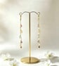 Pastel Gemstone & Freshwater Pearl Cascade Earrings