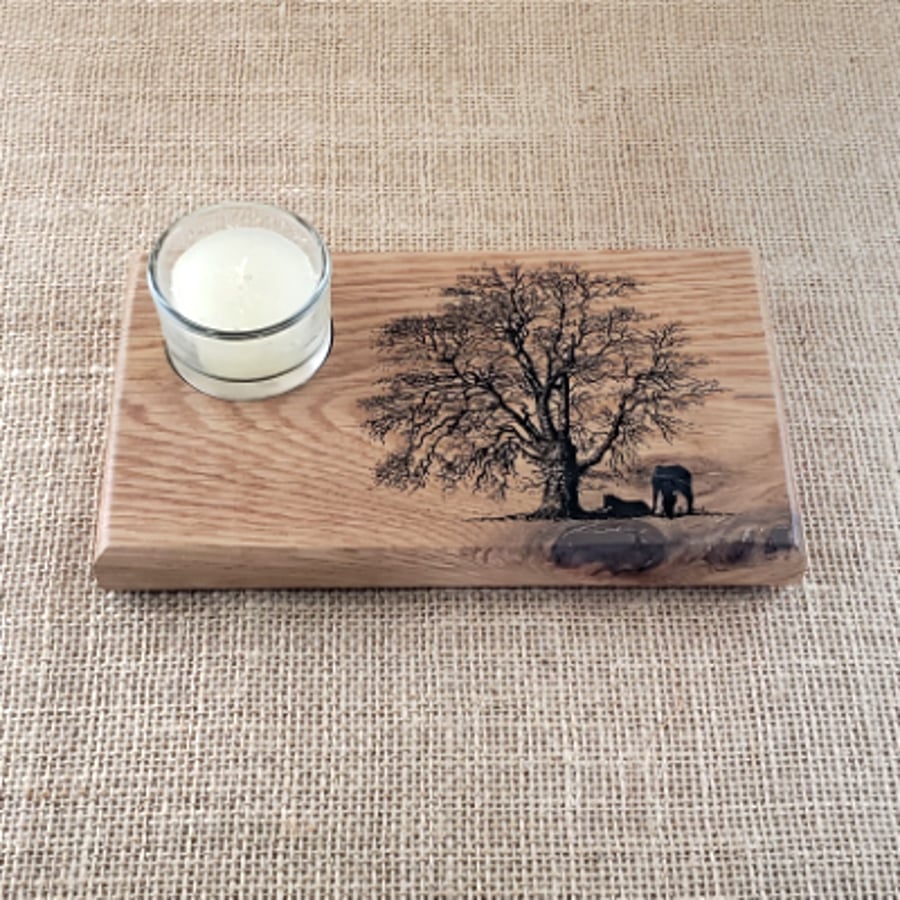 Time to Rest - Horses - Candle Holder