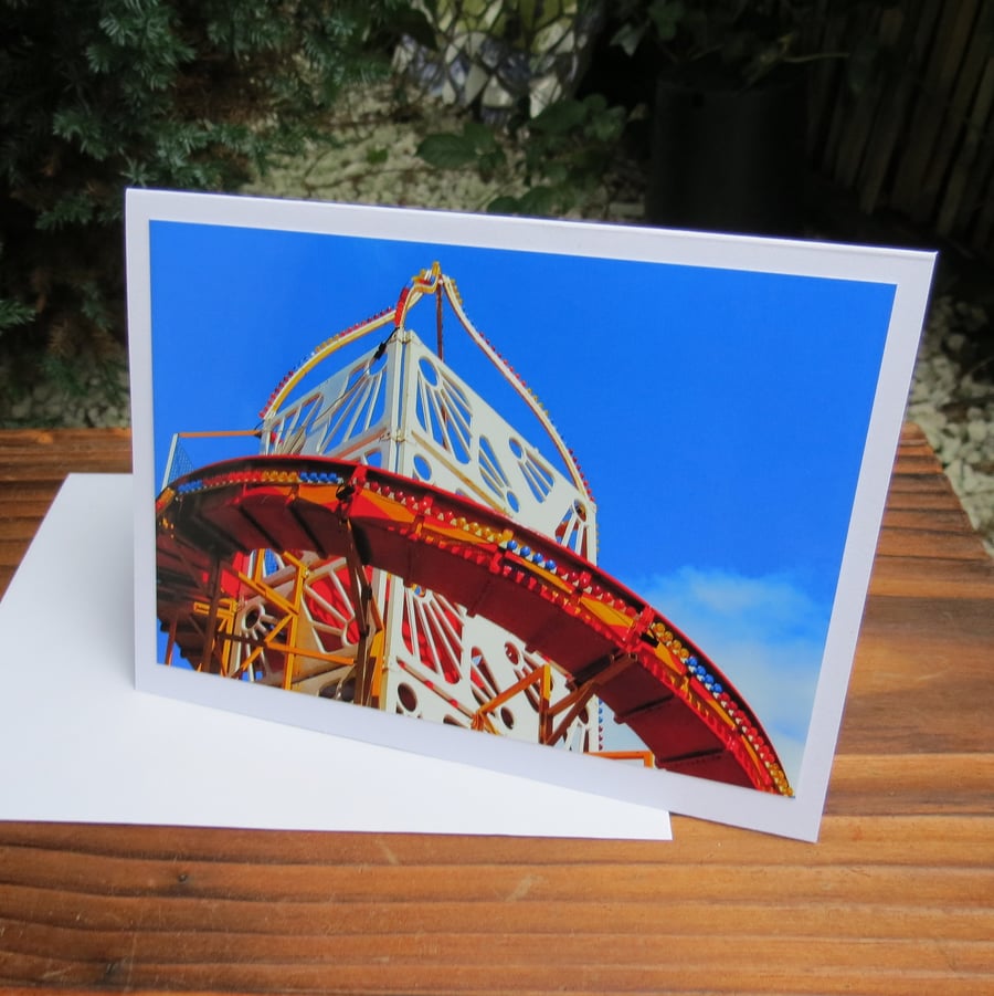 Helter Skelter.  A card left blank for your own message.