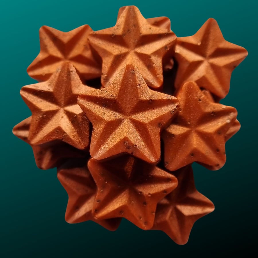 Christmas Soy Wax Melt Stars Pack of 15 Nutcracker Fragrance