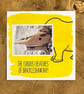 Rhino; greetings card, blank inside and printed on card and photographic paper