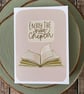 New Chapter Card, Modern Calligraphy, Greeting Card, Blank Inside, New Adventure - Image 1