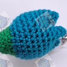 Crochet tulip keyring