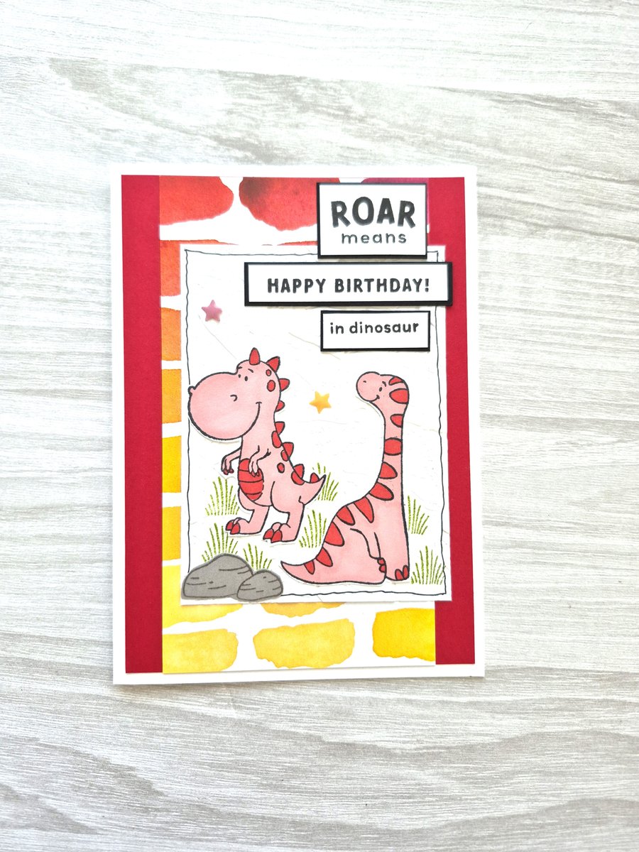 Dinosaur Birthday Card