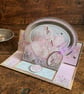 3D Double Easel Pop-Up Wedding Card – Romantic Swan Keepsake - Image 4