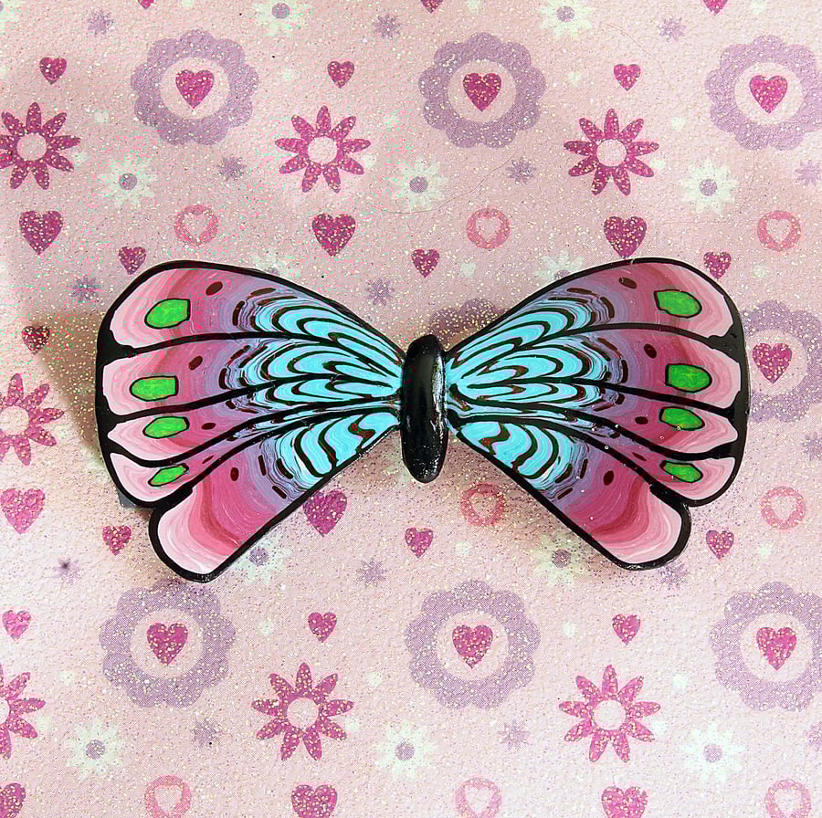  Butterfly Brooch - Handmade Polymer Clay Brooch - Perfectly Imperfect