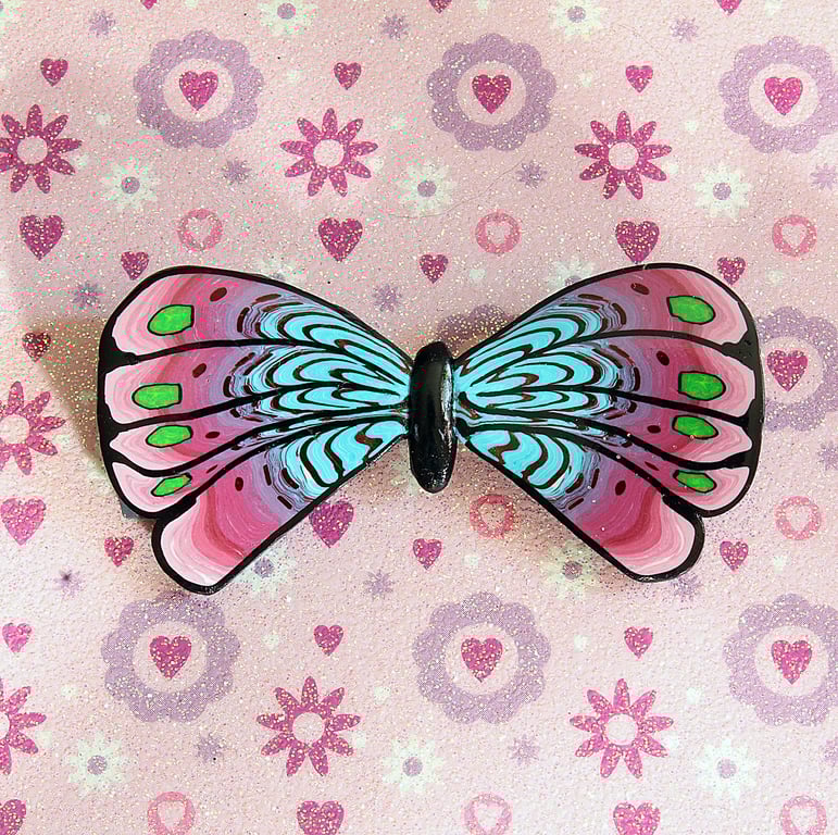  Butterfly Brooch - Handmade Polymer Clay Brooch - Perfectly Imperfect