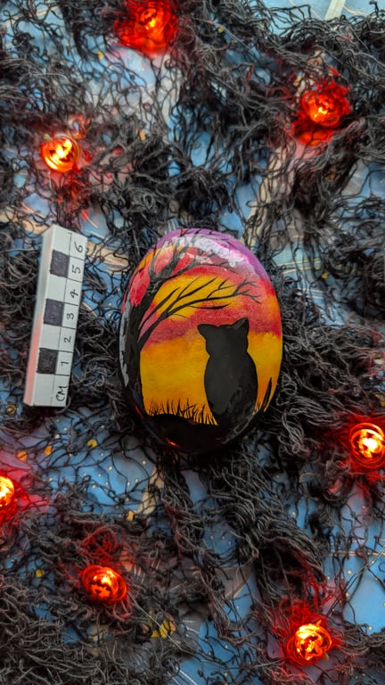 Black Cat At Twilight