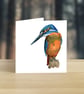 Kingfisher greeting card (blank)