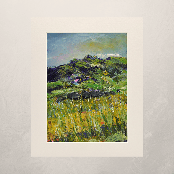 Contemporary Painting of a Scottish Landscape, Ben Starav. 10 x 8 inches.