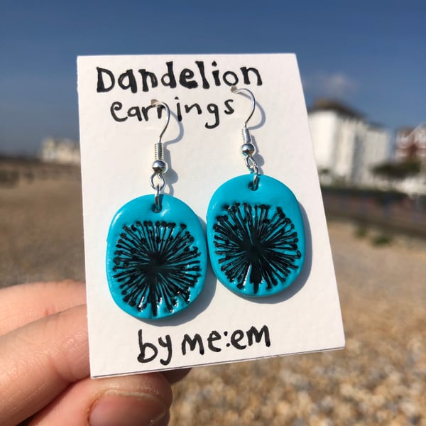 Dandelion Clock Earrings 