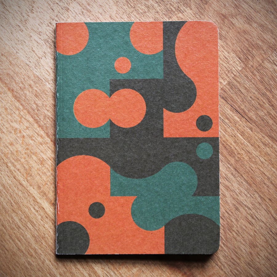 ARC05.1 A6 pocket notebook with graphic pattern cover