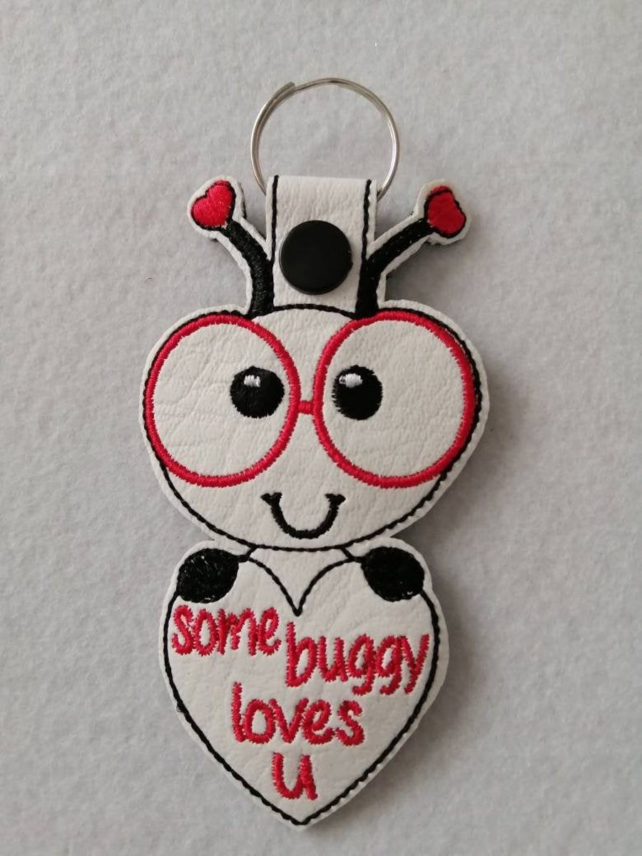 763. Some buggy loves u keyring.