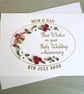 Personalised quilled 40th ruby wedding anniversary keepsake card - Image 4