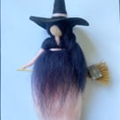 Witch Wool Fairy, Hanging Ornament, Halloween 