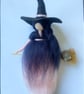 Witch Wool Fairy, Hanging Ornament, Halloween  - Image 1