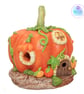Pumpkin cottage clay fairy house. Fairy house. Pumpkin fairy house. - Image 10