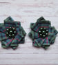 Tartan Shoe Clips - Scottish Highland Clan Plaid Ribbon Ruffle  - Image 7