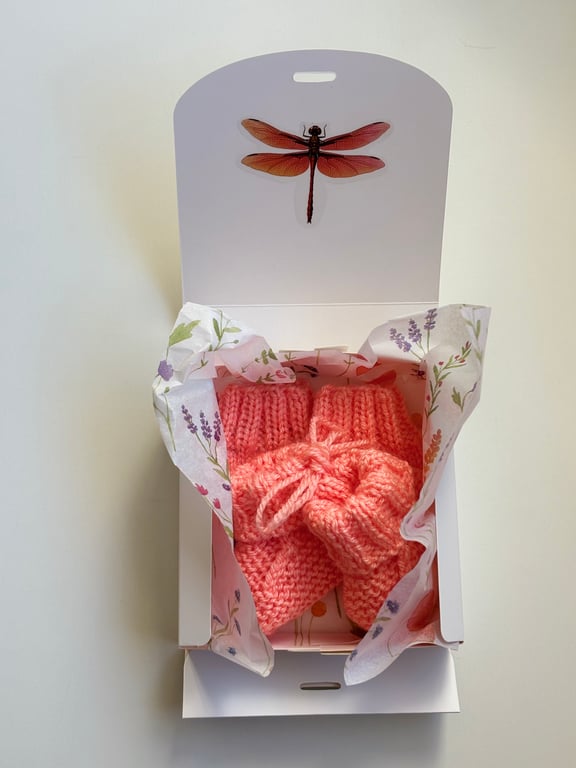 Knitted baby shower nursery gift set 