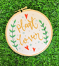 Embroidery Hoop Art - Plant Lover