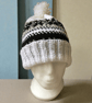 Handknitted woolley patterned hat