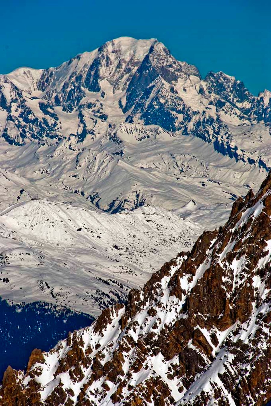 Mont Blanc Meribel French Alps France Photograph Print