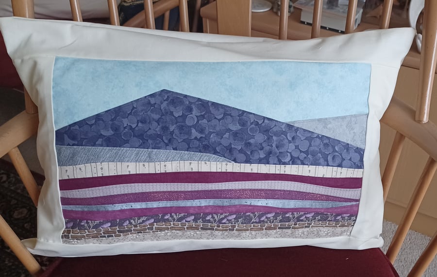 'Heather Hills' Patchwork Cushion Cover