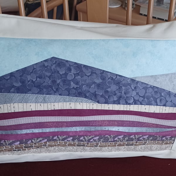 'Heather Hills' Patchwork Cushion Cover