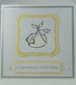 Handmade gender neutral new baby card - Image 1