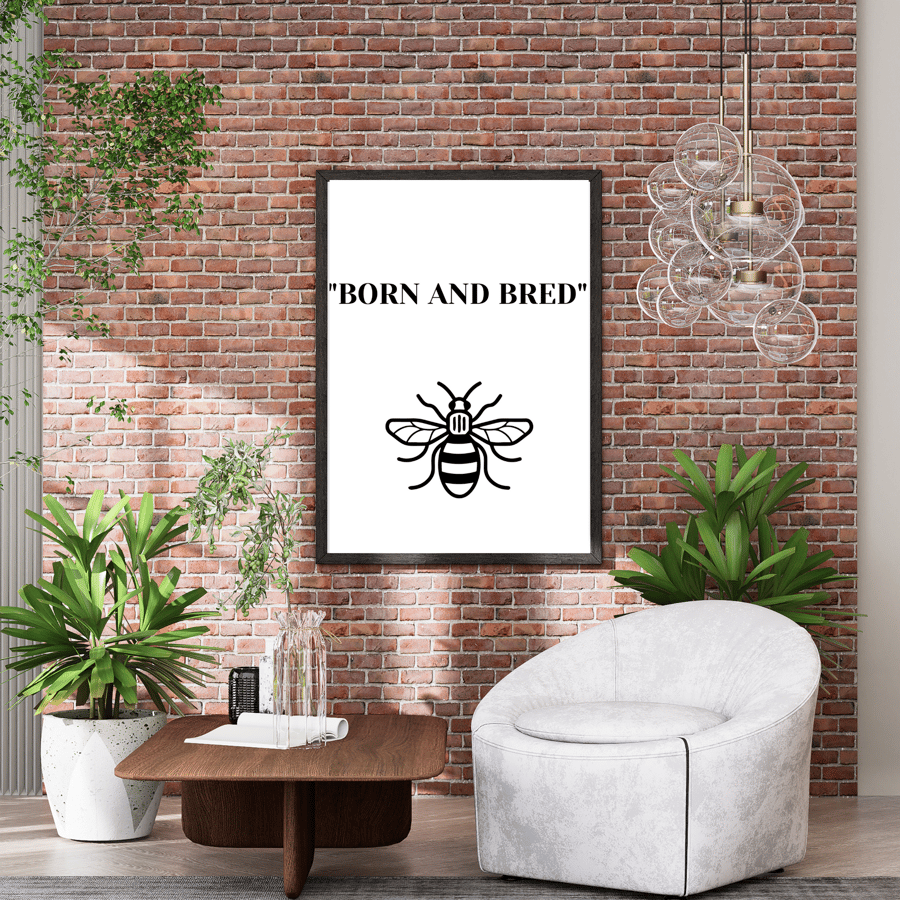 Funny Manchester wall art printed quotes 