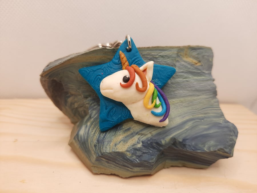 Unicorn keyring
