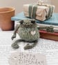 Birthday Frog Gift - Handmade Pocket Frog Gift by post - Unique Birthday Present