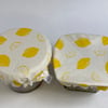 Small bowl covers for dips. Set of two lemons, reserved for Trish
