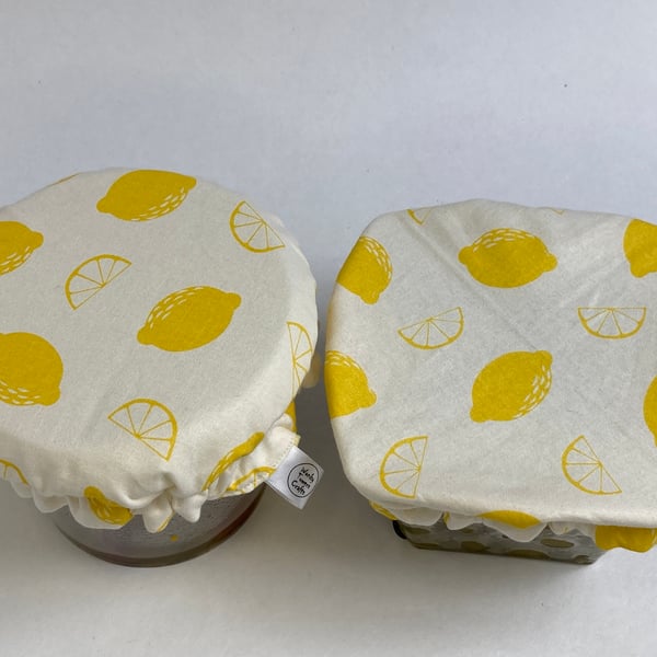 Small bowl covers for dips. Set of two lemons, reserved for Trish