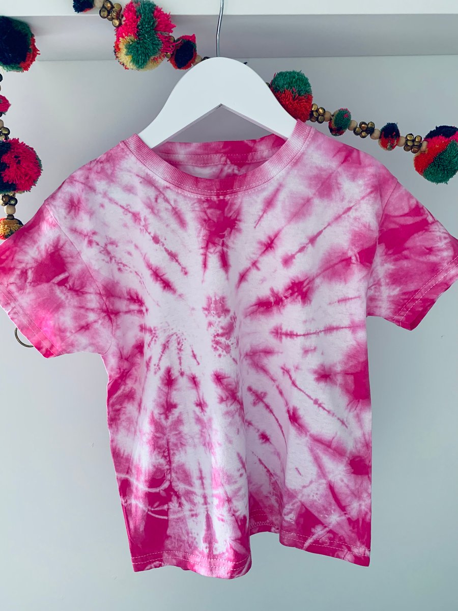 Pink Children’s Tie Dye Tshirt