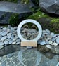 Sterling Silver & Brass Open Pebble Rock Pool Earrings - Designed & Handmade UK - Image 9