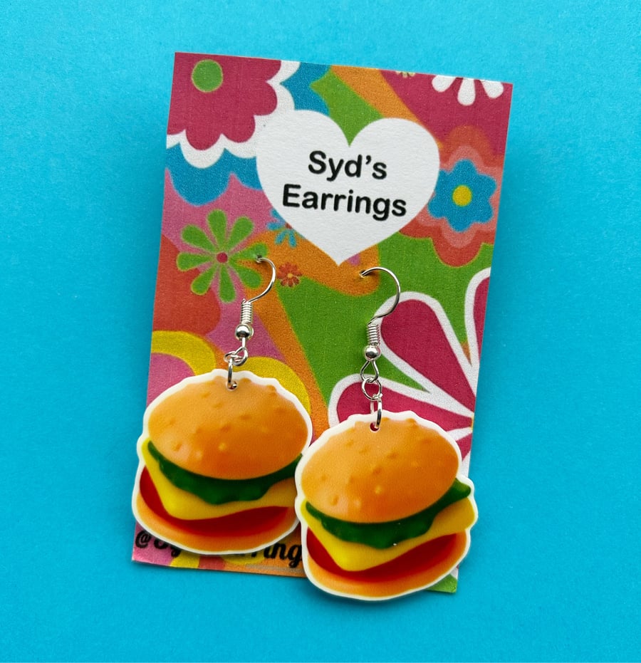 Gummy Burger Earrings
