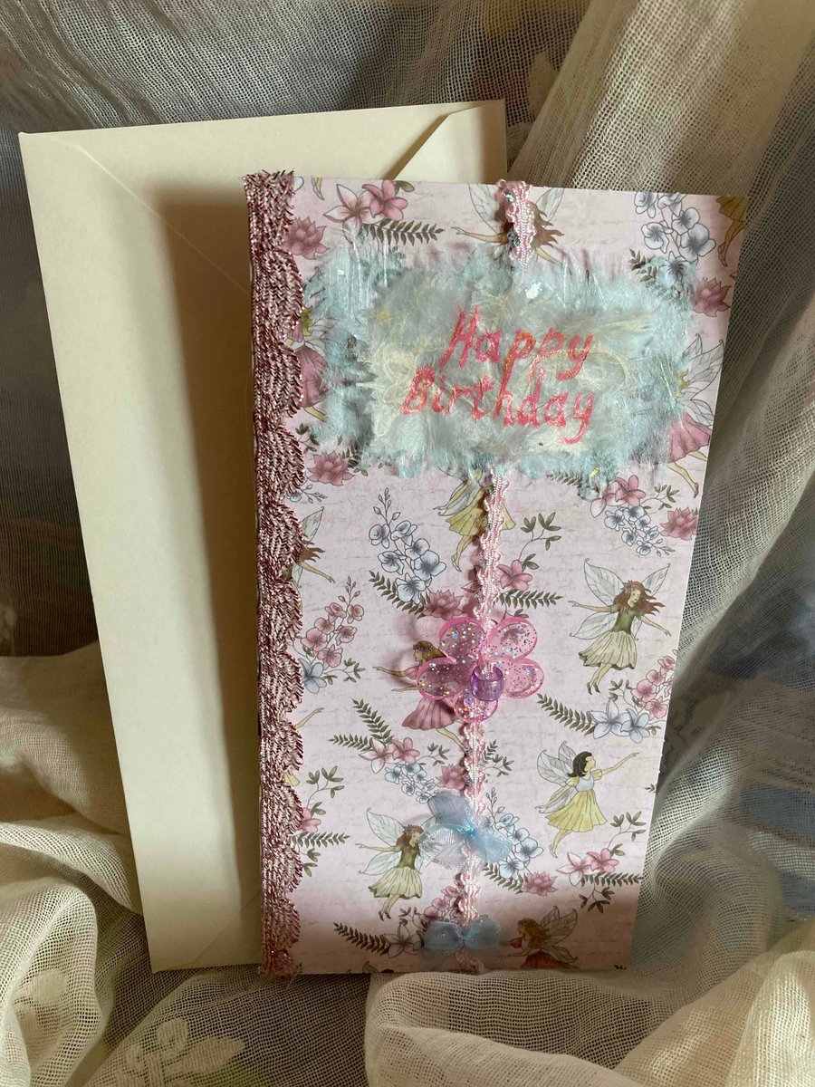 Happy Birthday fairy card