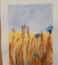Watercolour painting Wild Corn - Image 2