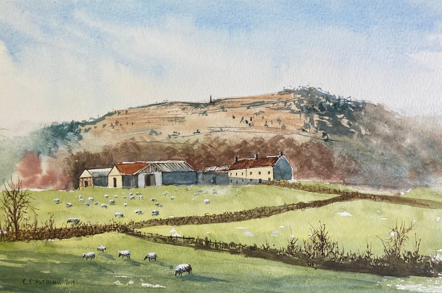 Captain cooks monument 2019 (Pure Original Watercolour)