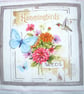 Hummingbird, Butterflies and seeds cushion - Image 3