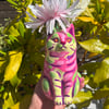 Pop art cat vase  - cat sculpture - Cat lovers - Cat gift - colorful vase